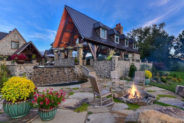 western north carolina outdoor fireplace design ideas