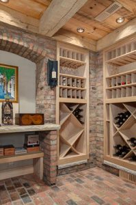 NC Custom Home Builders Wine Cellar_nc custom homes