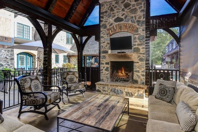 ASheville NC home builders_outdoor fireplace design ideas