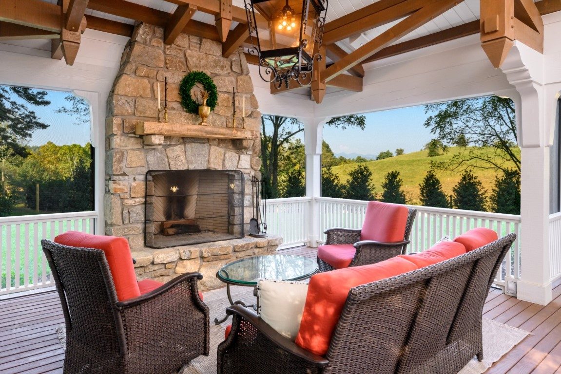 Outdoor Fireplace Design Ideas - Judd Builders | Asheville, NC