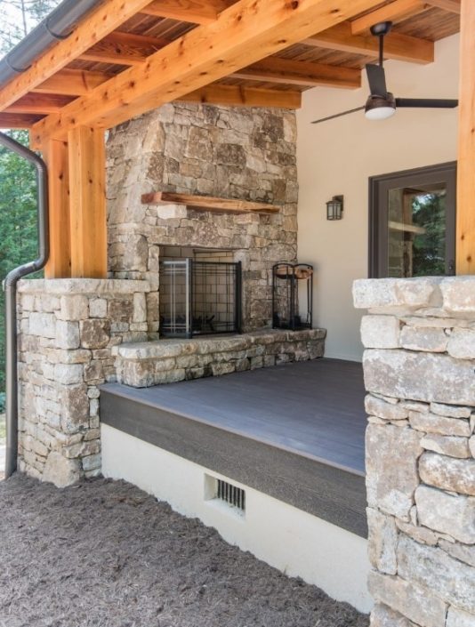 outdoor fireplace porch_asheville nc
