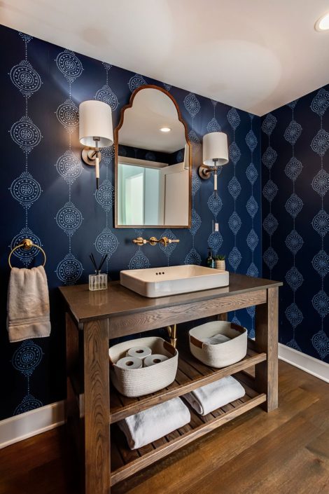 blue powder room_asheville builders