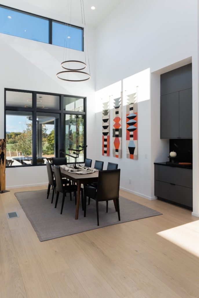 modern dining room luxury home