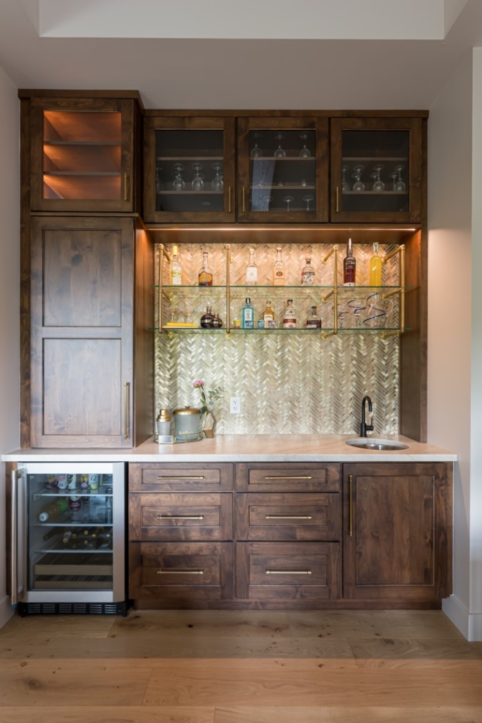 home bar tile luxury basement