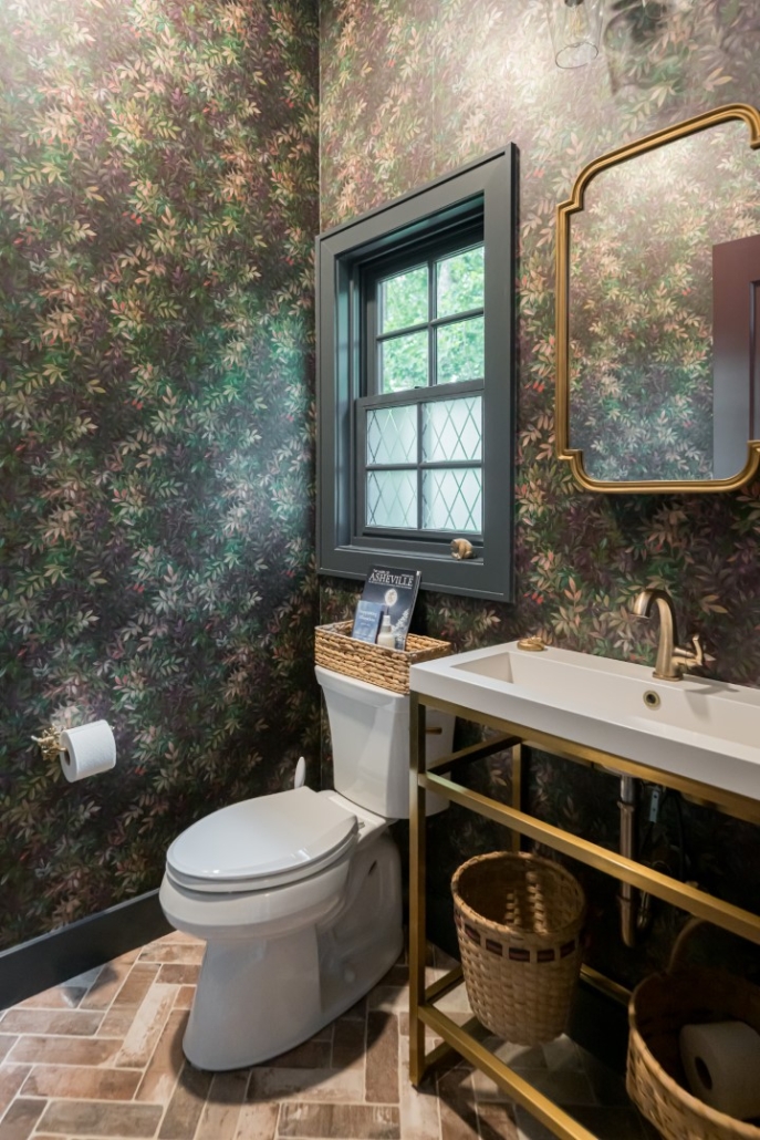 powder room - asheville new homes